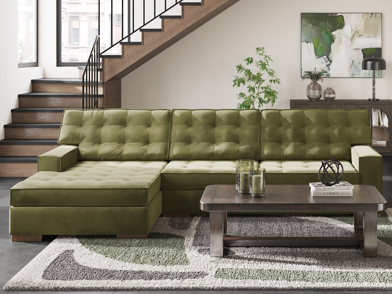 Caspian-Town 2-Piece Sectional with Chaise