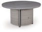 Half Moon Beach Round Fire Pit Table