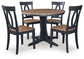 Landocken Dining Table and 4 Chairs
